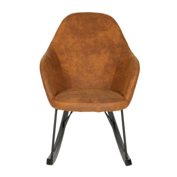 Bruine vintage schommelstoel
