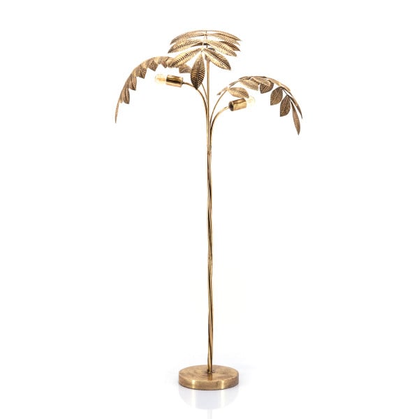 Palmboom lamp goud