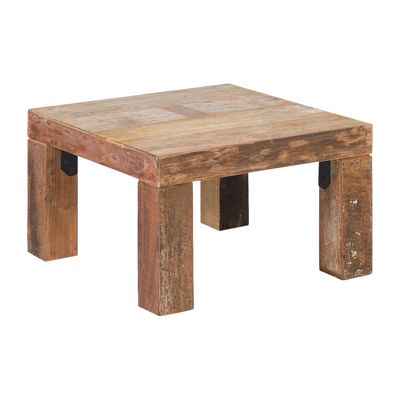 Vierkante salontafel van hout