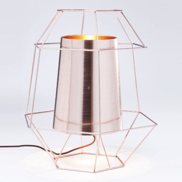Design tafellamp Wire Copper