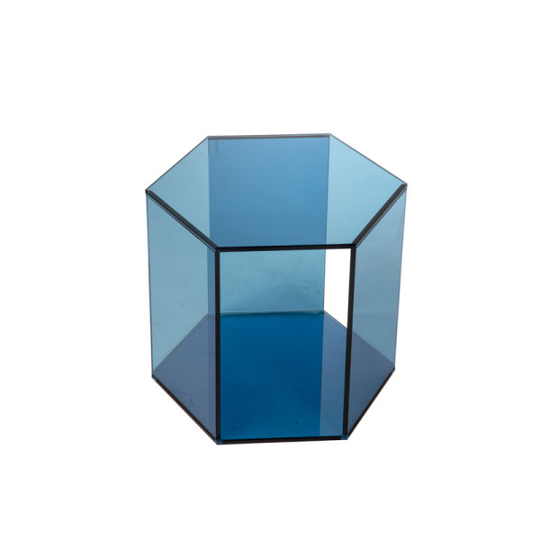 Kleine lage glazen hexagon