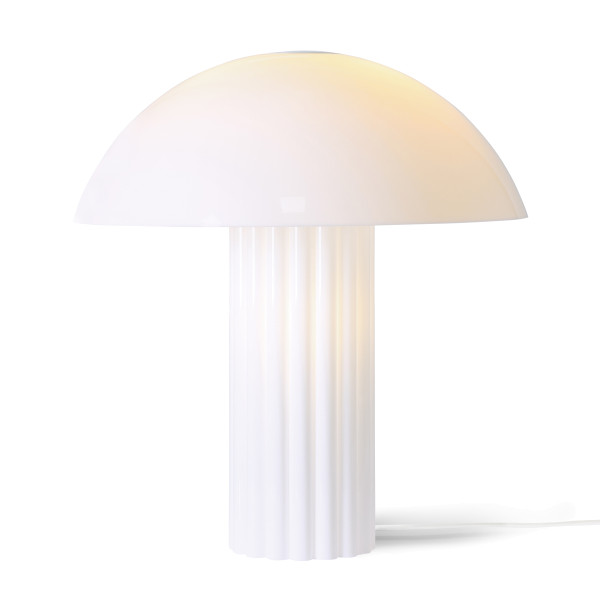 Witte tafellamp retro design 