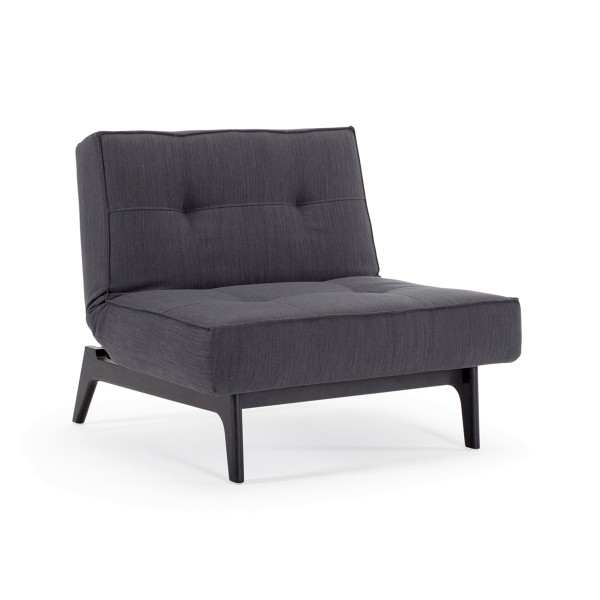 Design fauteuil zwart eiken