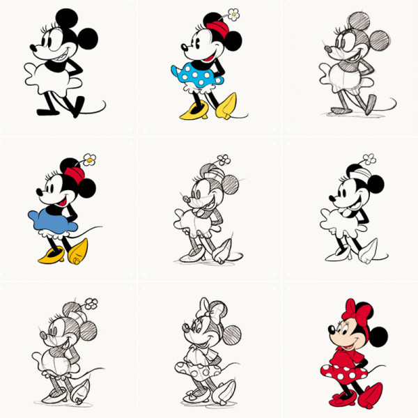 Muurdecoratie Minnie Mouse