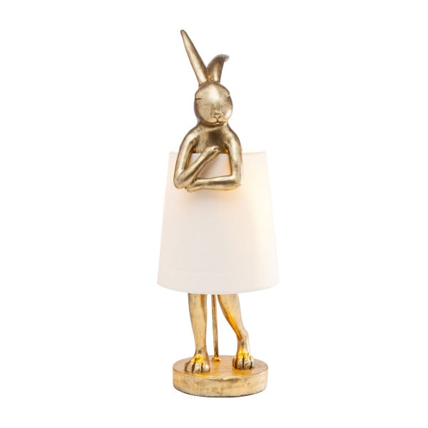 Tafellamp konijnfiguur goud