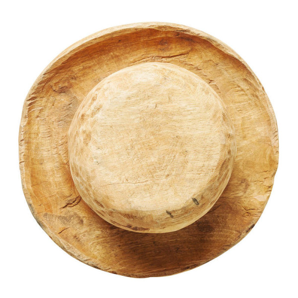 Decoratie hoed van hout