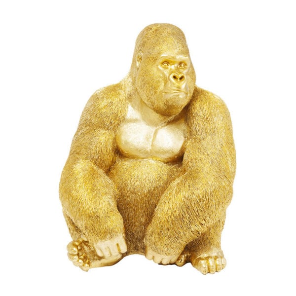 Gouden gorillafiguur