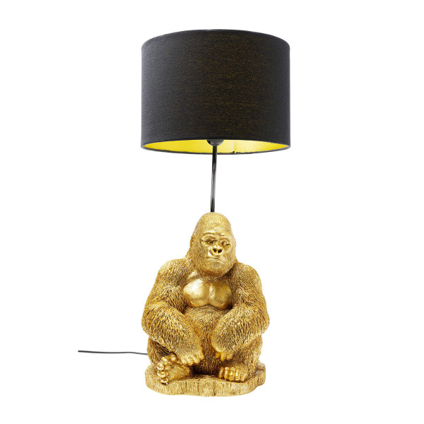 Tafellamp gouden gorilla