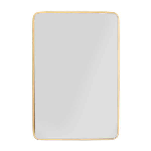 Gouden design spiegel rechthoekig