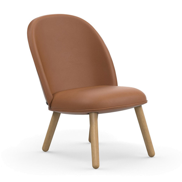 Design fauteuil van leder