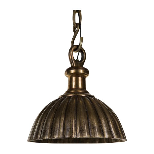 Hanglamp brons curved