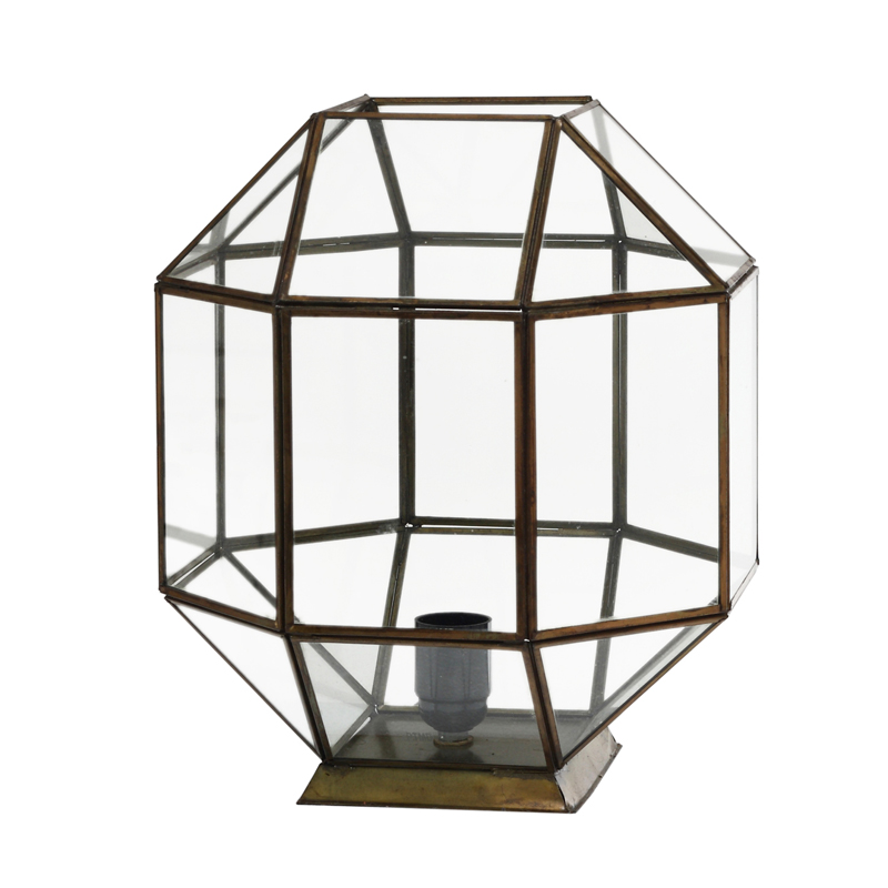 Tafellamp glas geometrisch