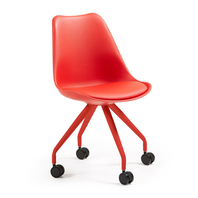 Design stoel rood
