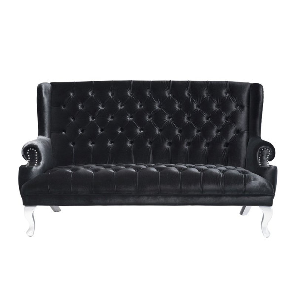 Baroque sofa zwart 190 cm