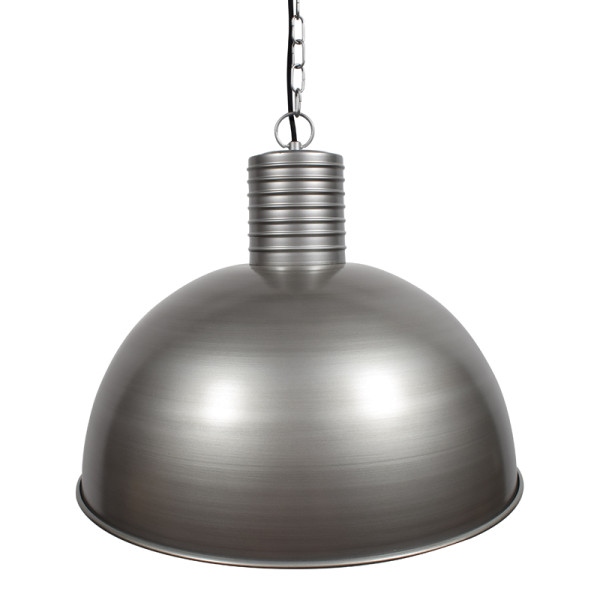 Grote grijze koepel hanglamp