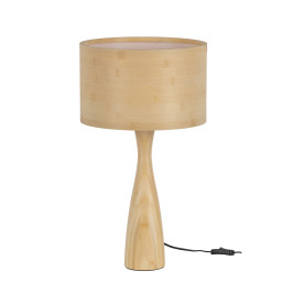 Moderne tafellamp van hout