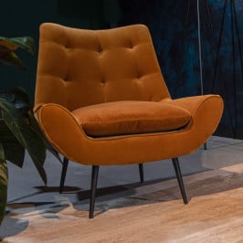 Lounge fauteuil velvet