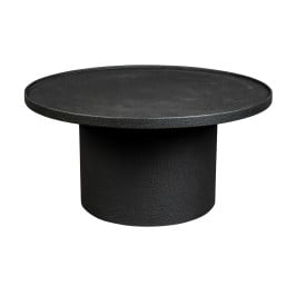 Ronde salontafel mat zwart