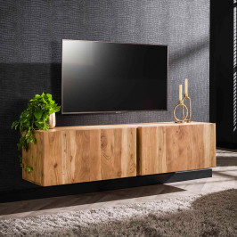 Hangend tv-meubel acacia hout