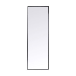 Zwarte spiegel smal 130x30 cm