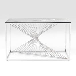 Design sidetable met glas