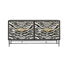 Design dressoir zwart wit zebra