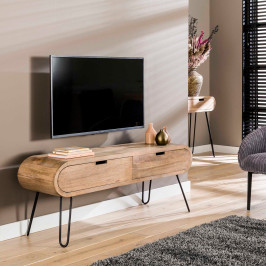 Mango hout tv-meubel met ronde hoeken