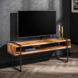 Open tv-meubel hout en metaal
