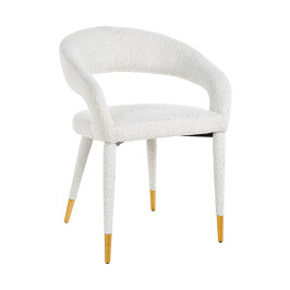 Velvet design stoel met open rug