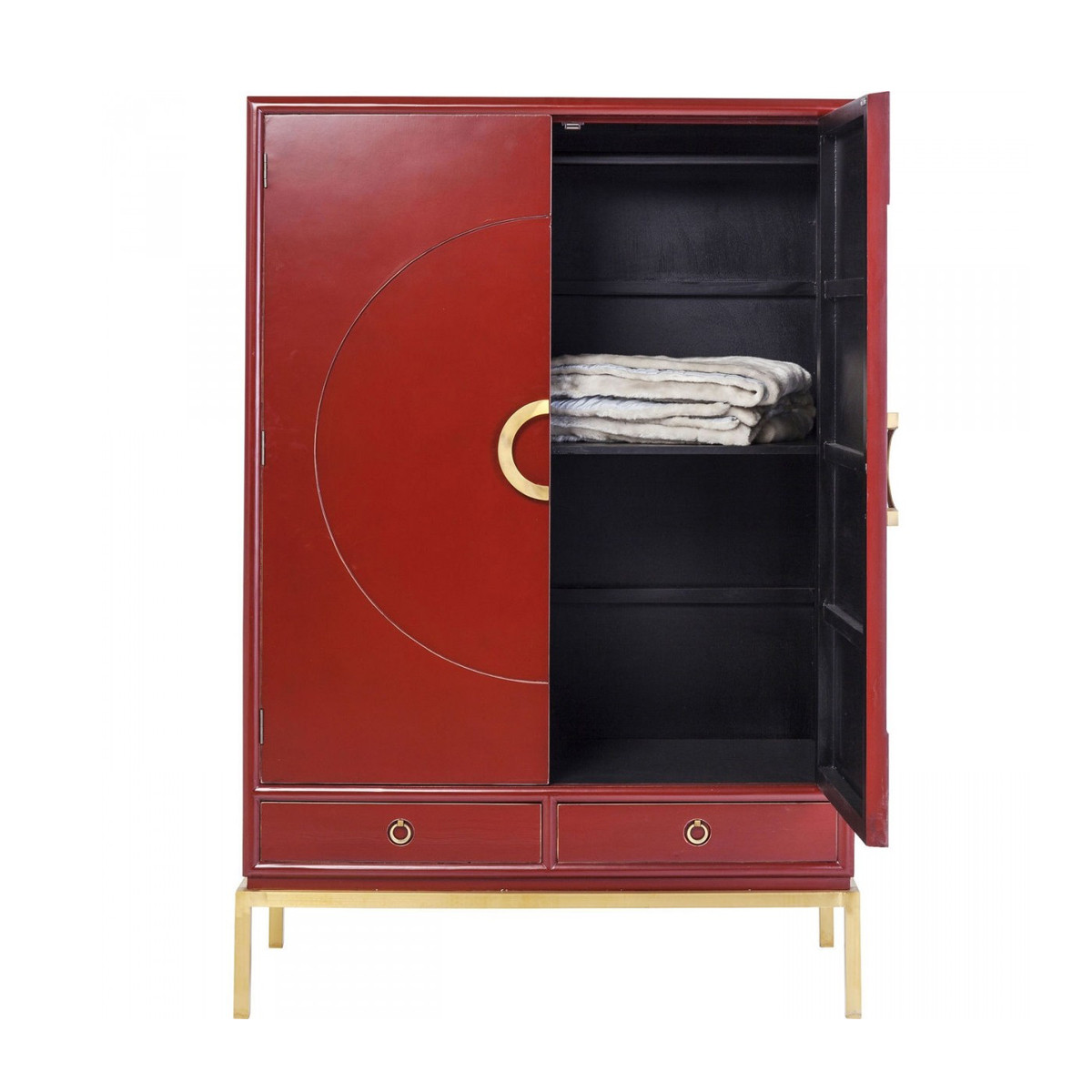 aangenaam knuffel Blazen Kare Design Disk | Bordeauxrode kledingkast | 84103 | LUMZ