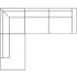 ottomane links + zithoek + 4-zits rechts - 88/202 x 296 cm - +€ 2.211,00