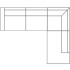 3 zits links + Longchair rechts - 216 x 295 cm - +€ 1.380,00